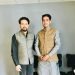 Naman sharma kota with Anurag Thakur