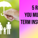 5 Reasons You Must Buy Term Insurance