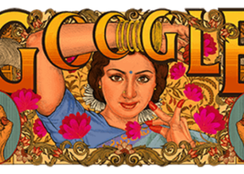 Google created special doodle to honor Sridevi's (Shree Amma Yanger Ayyappan) 60th Birthday