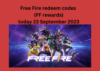 Free Fire redeem codes (FF rewards) today 23 September 2023