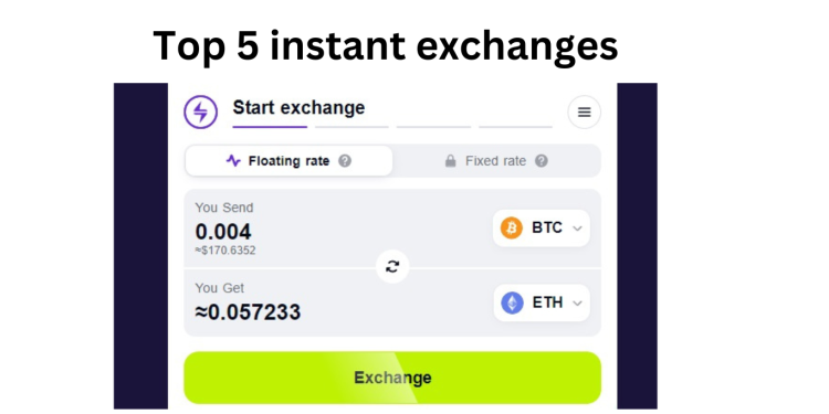Top 5 instant exchanges
