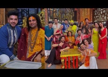 Shree Aniruddhacharya Maharaj seen on Laughter Chefs, famous on social media as Biscuit Baba