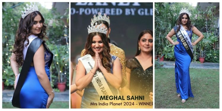Meghal Sahni Gleamdiva Mrs India Planet 2024