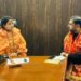 Cabinet Minister Satish Sharma Extends Support to Mahamandaleshwar Sanjananand Giri