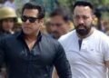 A man suddenly placed his hand on Salman Khan's shoulder; security immediately removed him, while Salman signaled his team to remain calm