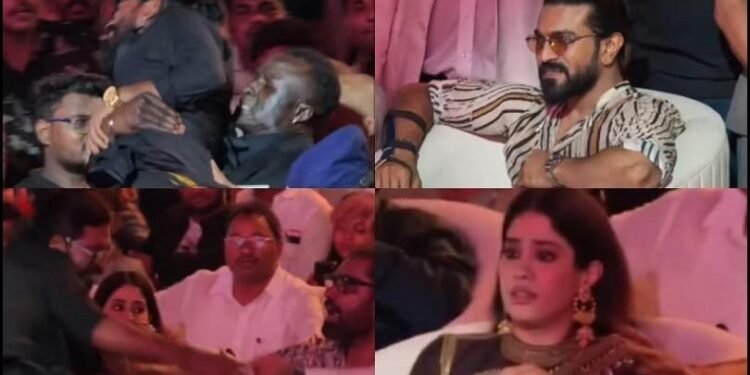 Fan Rushes on Stage at 'Peddi' Event, Janhvi Left Shocked