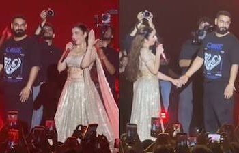 Jasmine Sandlas Surprises Fans by Introducing Her Fiancé on Stage