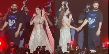 Jasmine Sandlas Surprises Fans by Introducing Her Fiancé on Stage