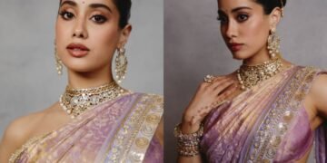 Janhvi Kapoor's Mehendi Detail Catches Fans' Attention at Anshula Kapoor's Wedding Reception